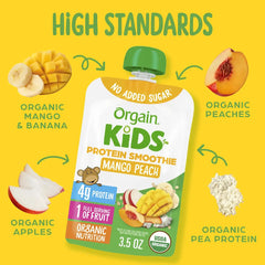 Kids Protein Smoothie Pouch - Mango Peach