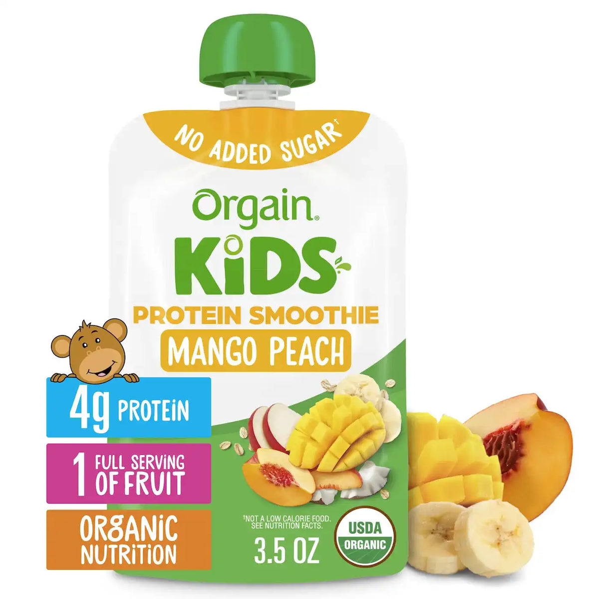 Kids Protein Smoothie Pouch - Mango Peach
